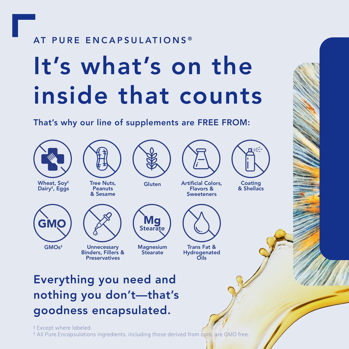Prácticas sostenibles de Pure Encapsulations