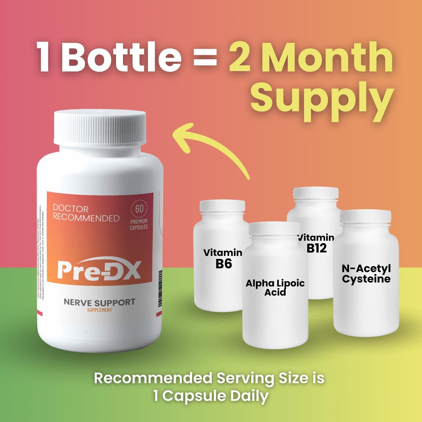 Pre-DX cápsulas vitaminas