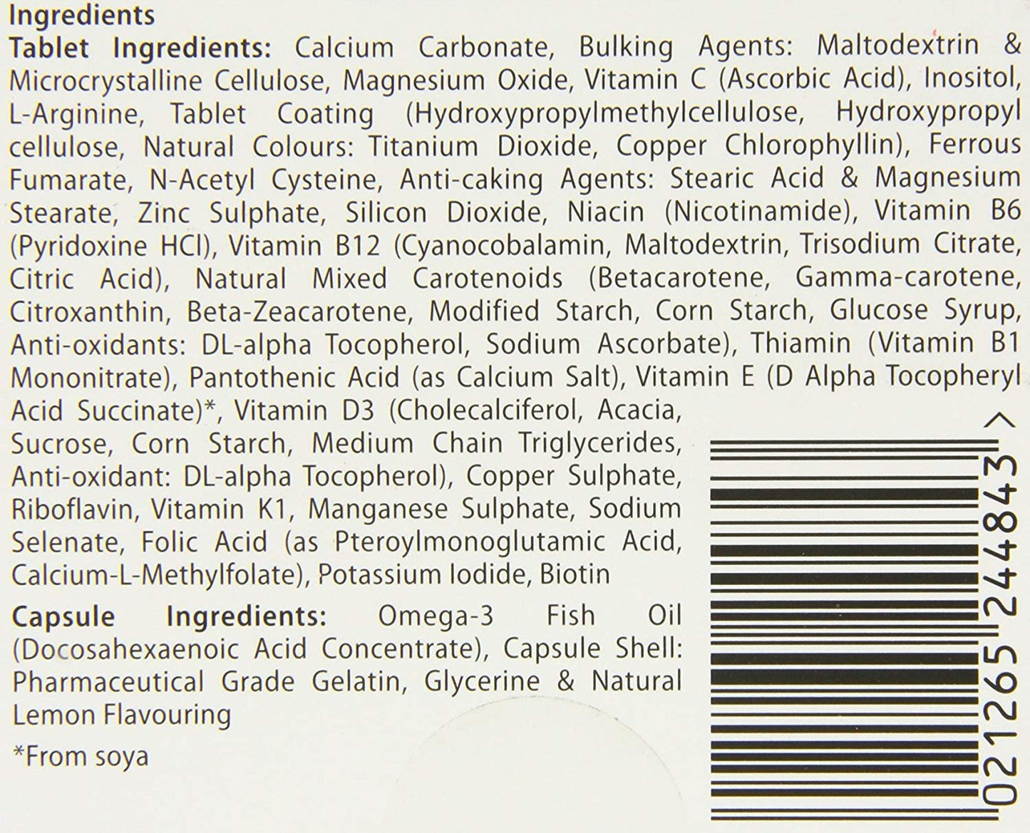 Pregnacare Max vitaminas con ácido fólico y calcio
