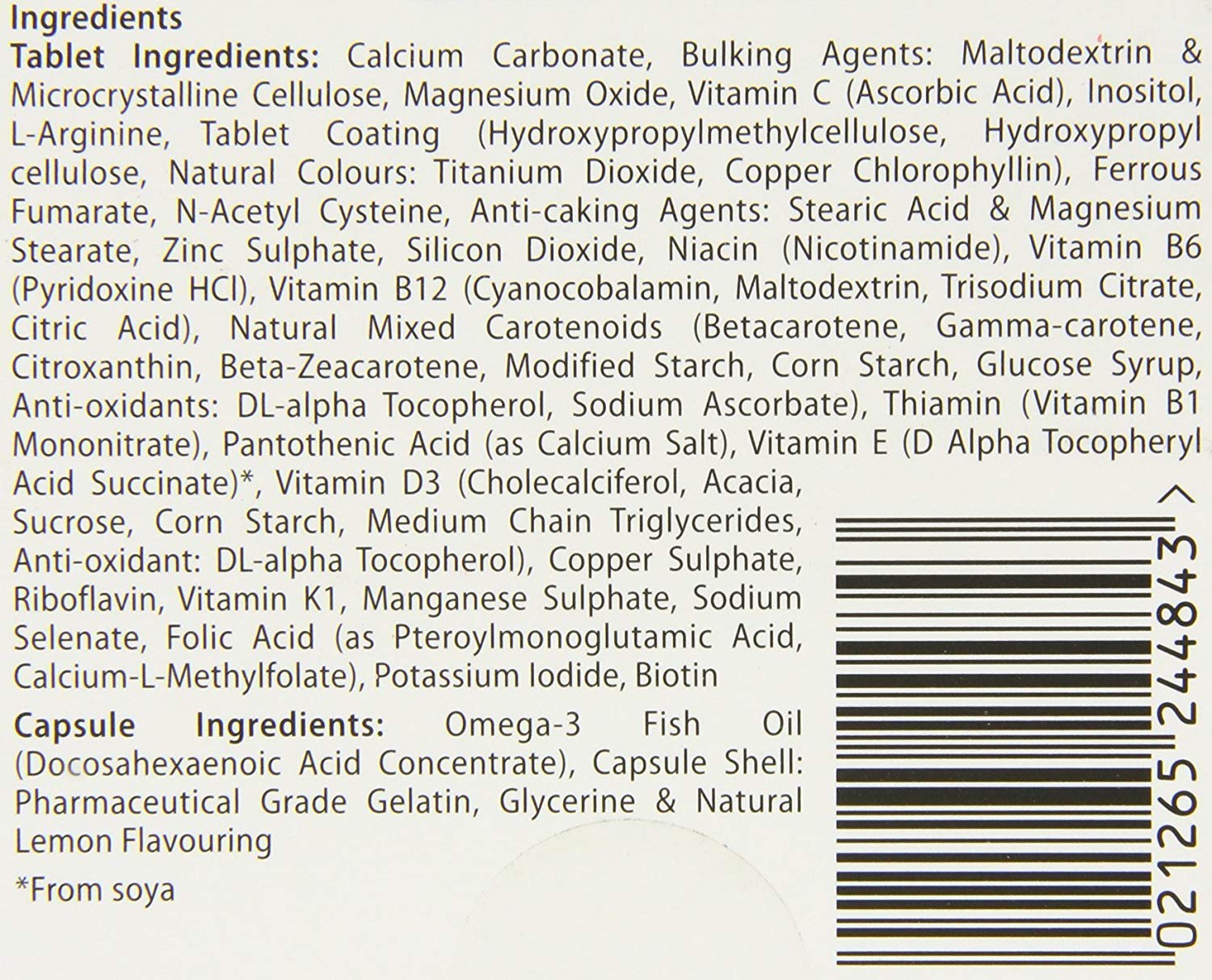 Pregnacare Max vitaminas con ácido fólico y calcio