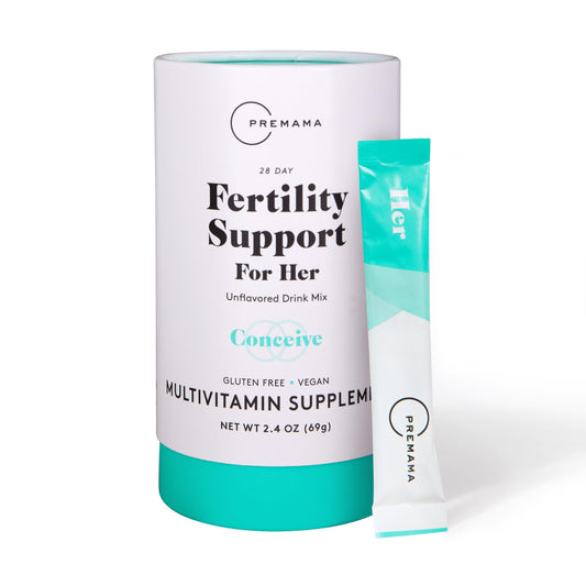 Premama multivitamínico apoyo fertilidad femenina paquete polvo