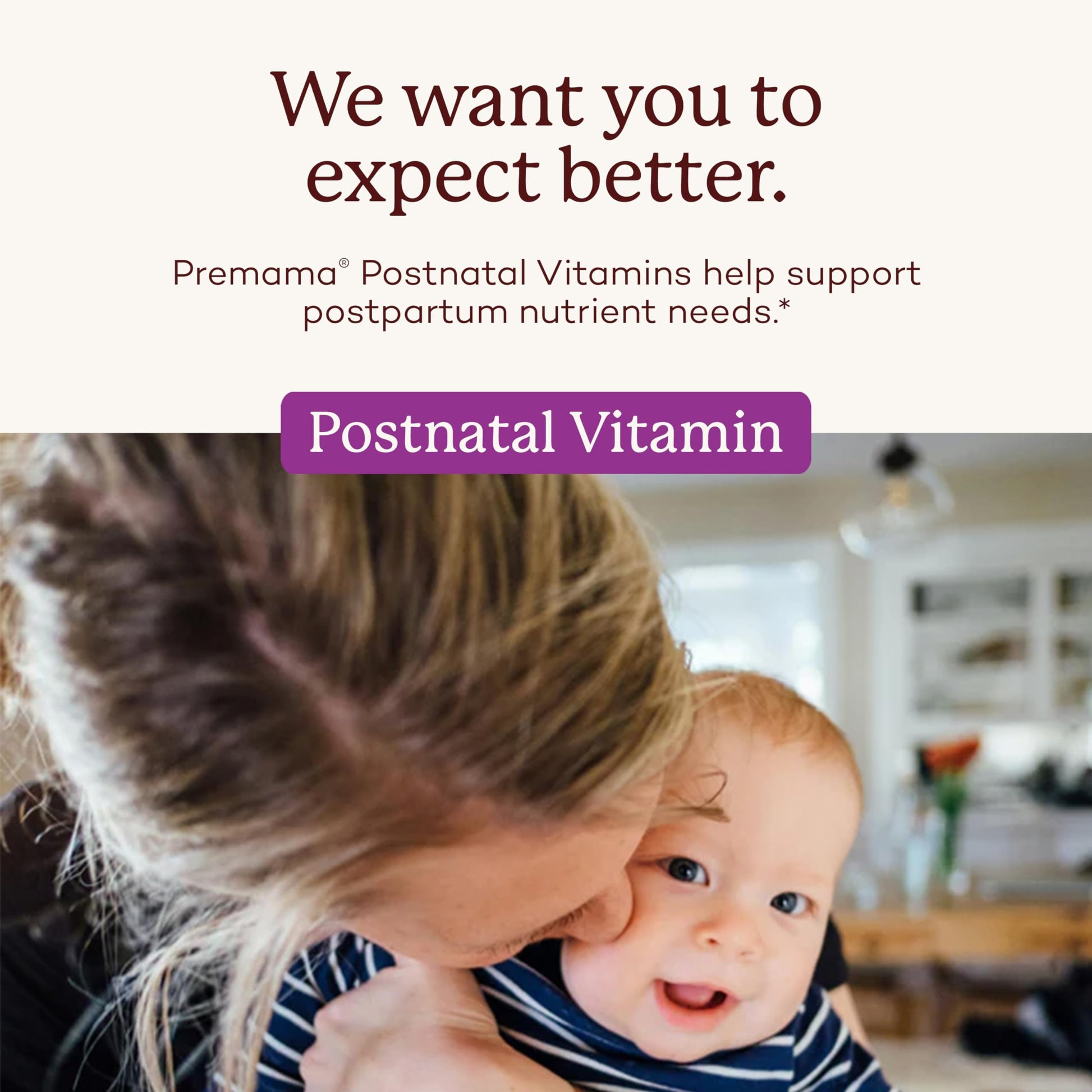 Premama vitaminas postnatales mostrando los ingredientes