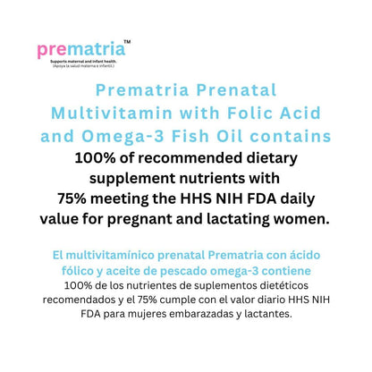 Caja de Prematria multivitamínico prenatal para salud materna e infantil