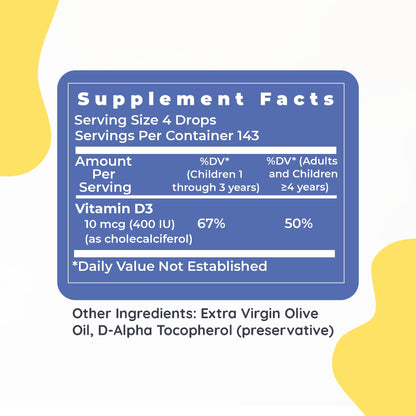 Suplemento líquido vitamina D3 para niños Premier Research Labs