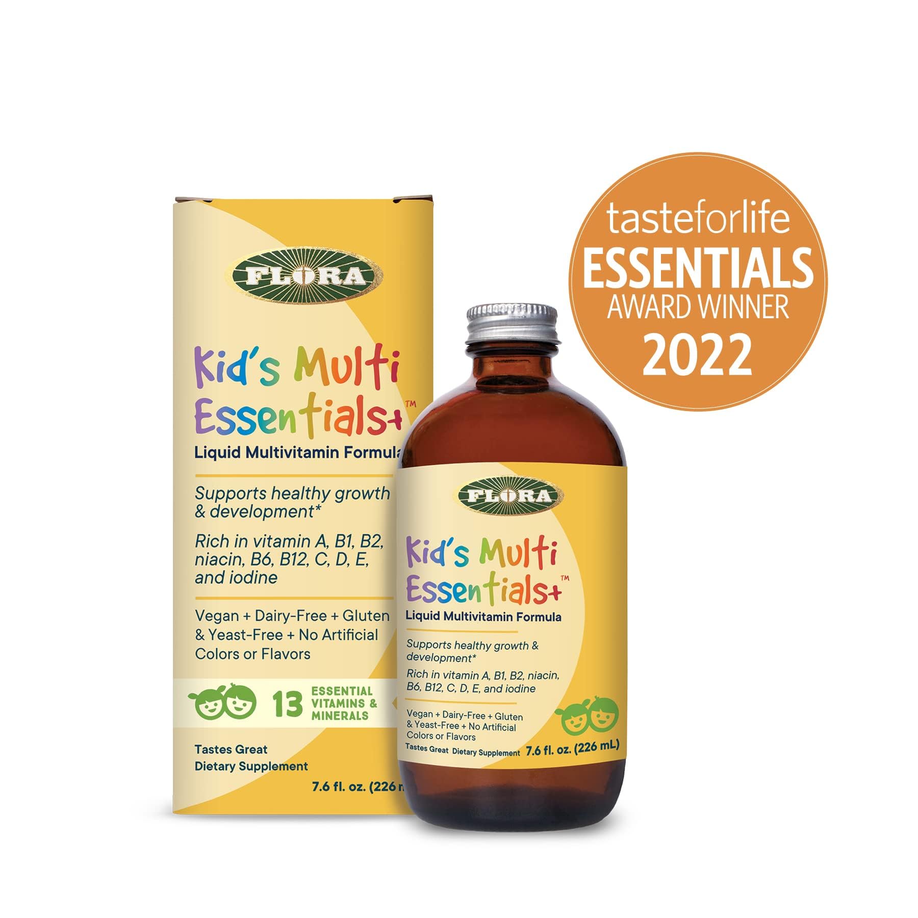 Multivitamínico Flora infantil ganadora del premio Essentials 2022