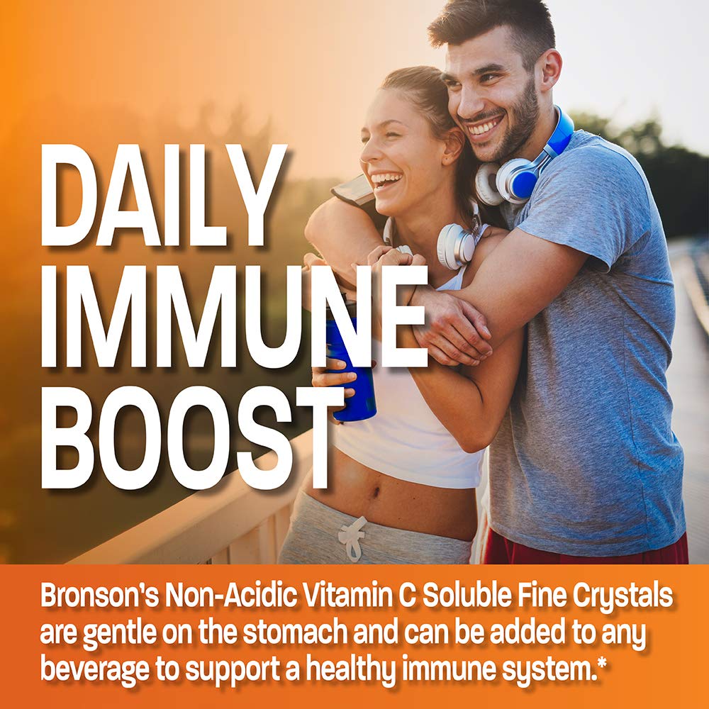 Premium vitamina c polvo no acido Bronson usa