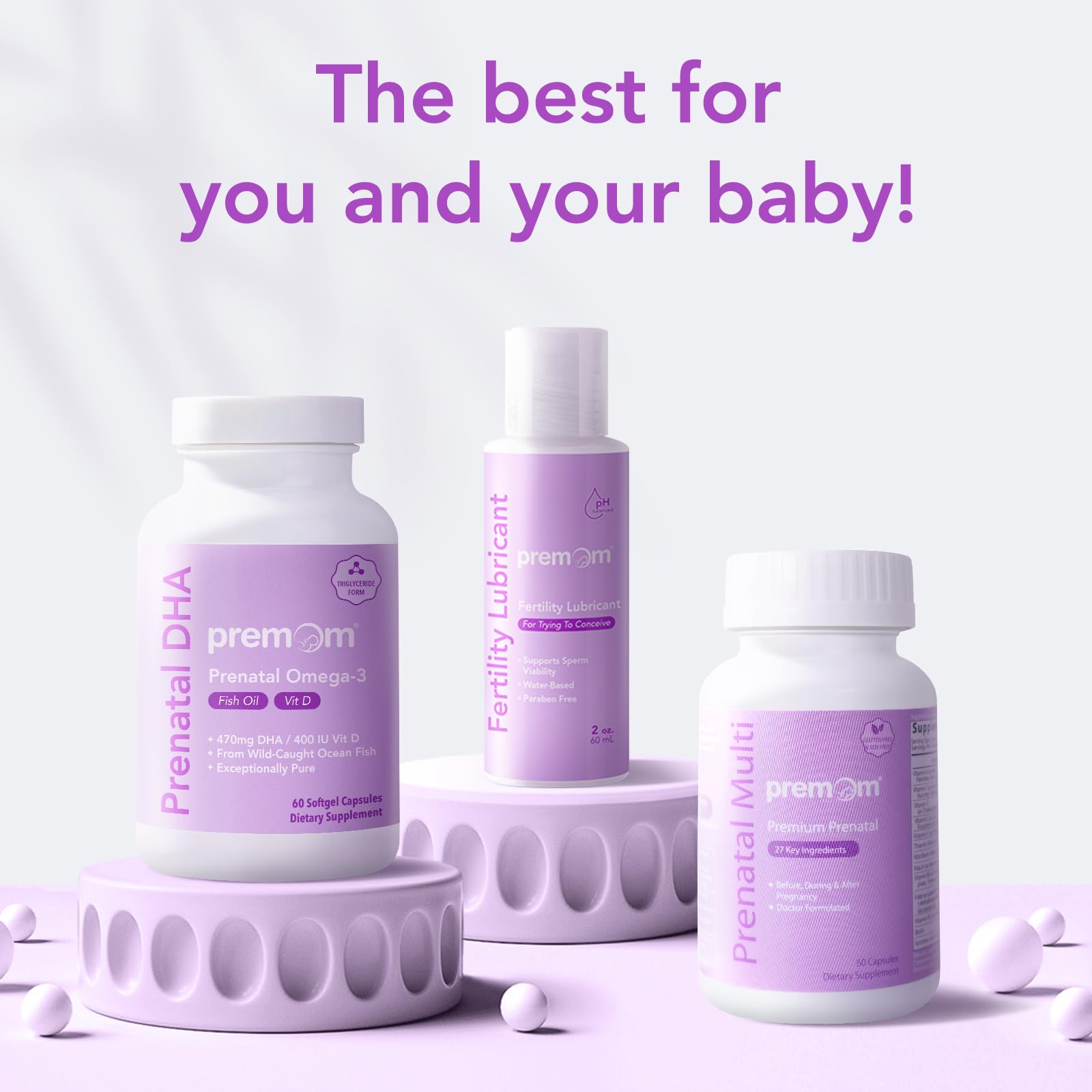 Premom botella suplemento prenatal multivitaminas