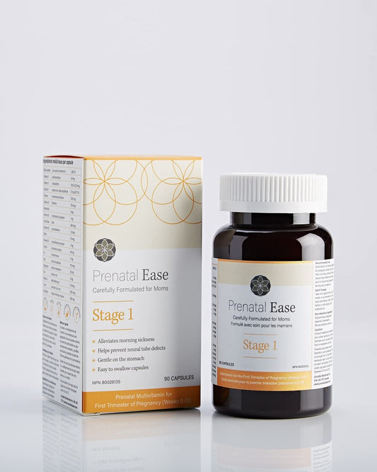 Prenatal Ease etapa 1 multivitamínico primer trimestre botella