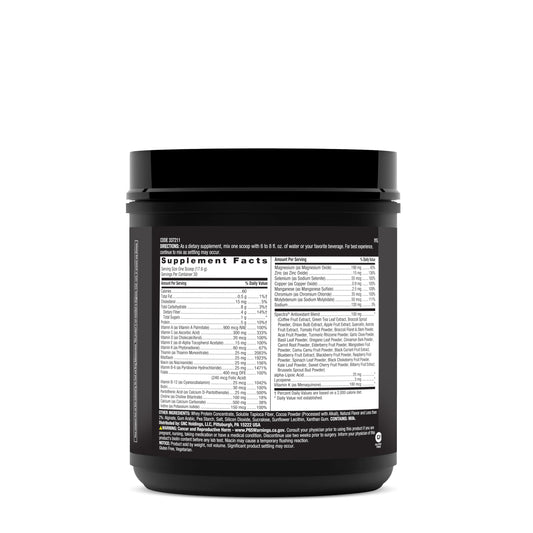 Preparación batido GNC Mega Men multi polvo chocolate