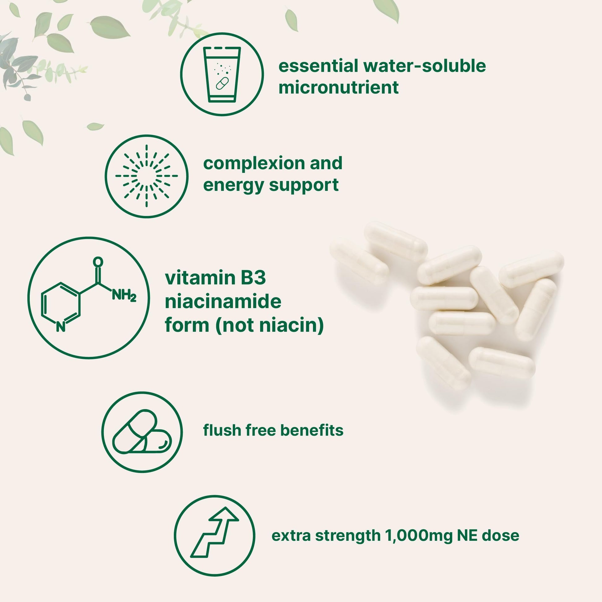 Presentación cápsulas vitamina B3 Micro Ingredients