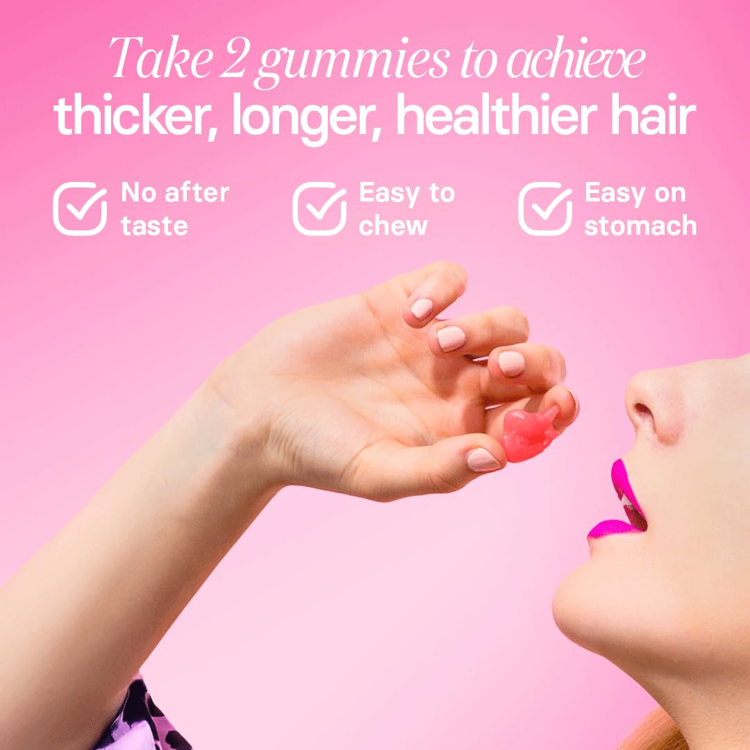 Presentación gomitas Bloom Hair vitaminas para cabello piel y uñas 60u