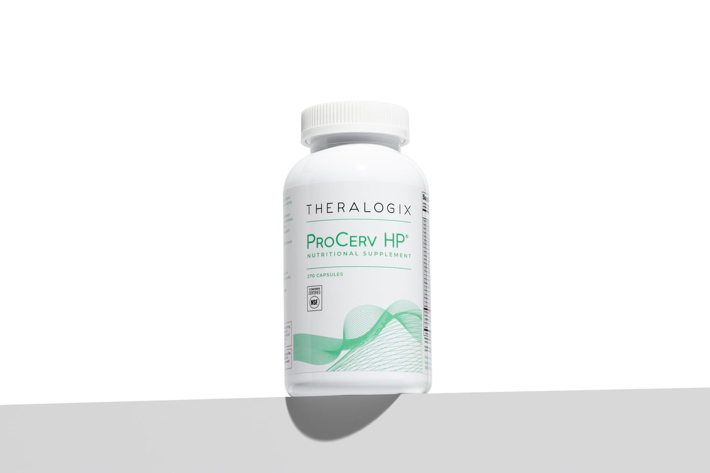 Presentación lateral del multivitamínico Theralogix ProCerv HP