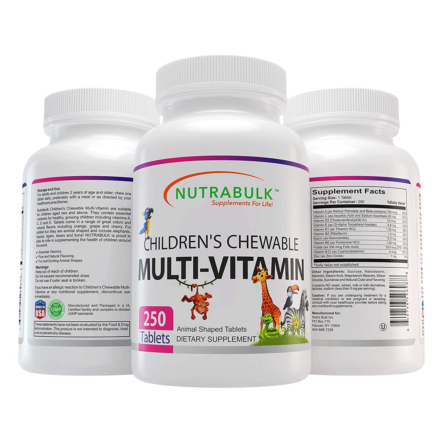 Presentación Multivitamínico Infantil NutraBulk