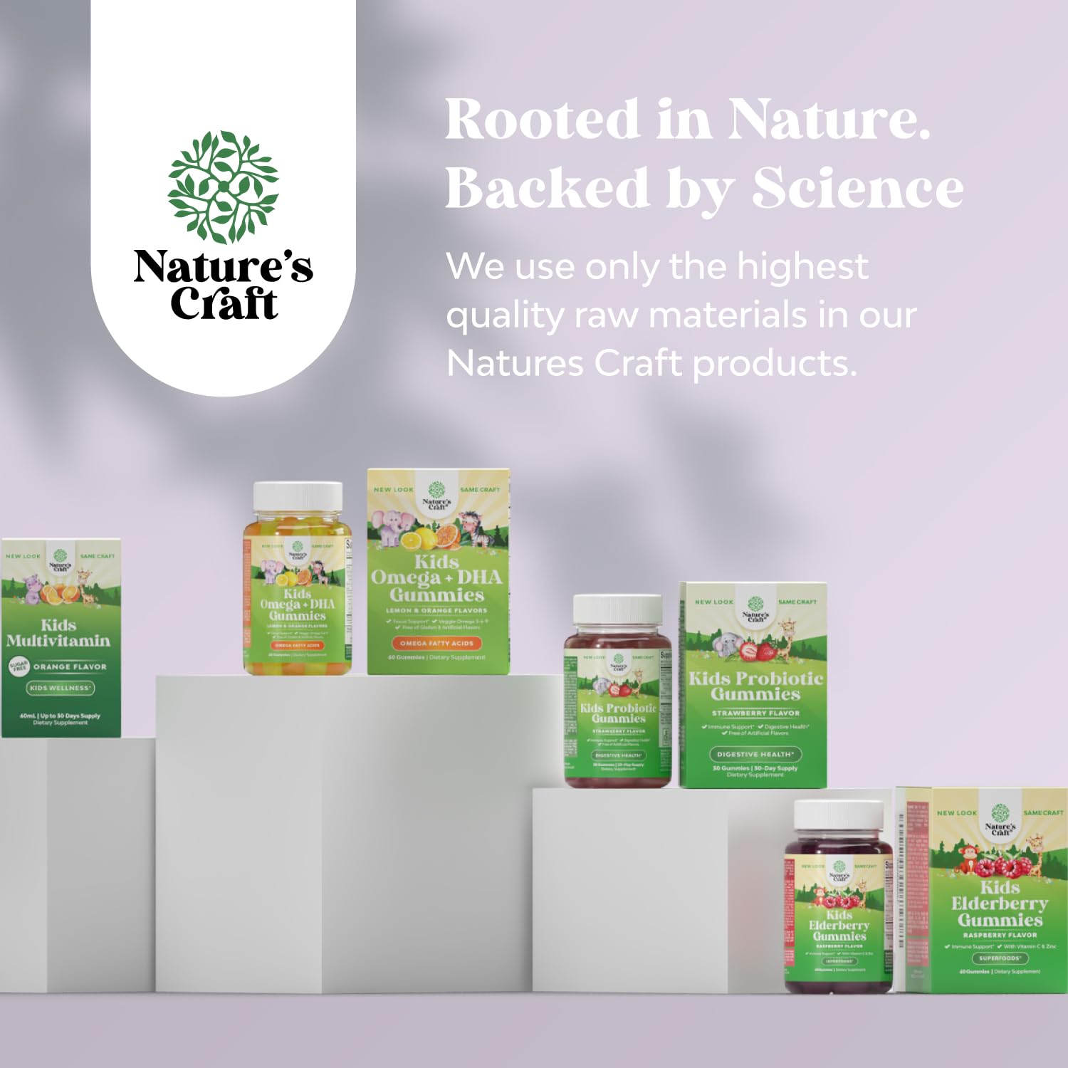 Presentación de productos Nature’s Craft para niños.
