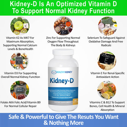 Presentación suplemento Kidney-D para problemas renales