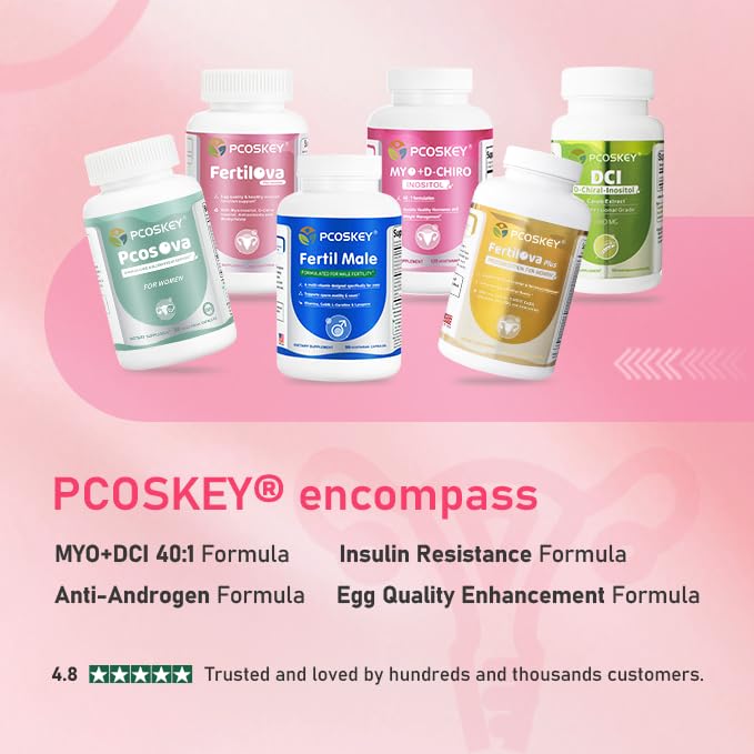 Presentación del suplemento pcoskey con 30 porciones