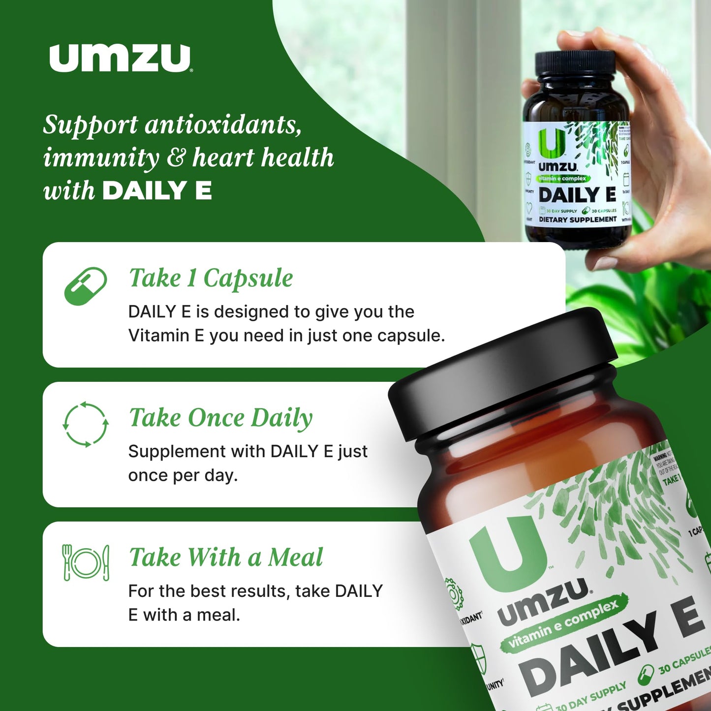 Presentación suplemento UMZU Daily E vitamina E