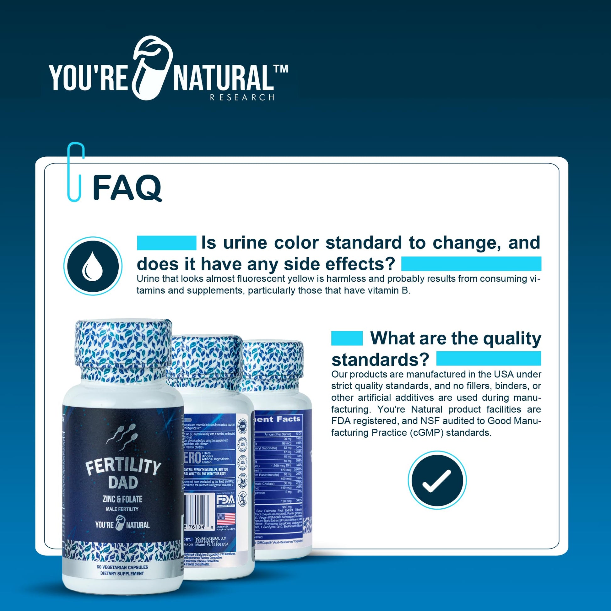 Presentación vitaminas YOU'RE NATURAL para hombres fértiles