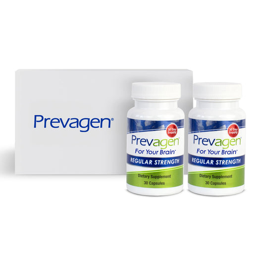 Prevagen fuerza regular cápsulas caja apilable para cerebro