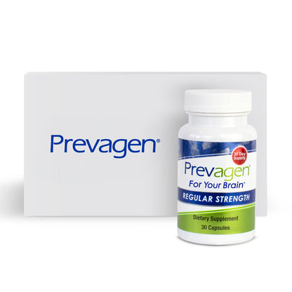 Prevagen fuerza regular cápsulas y caja para almacenamiento