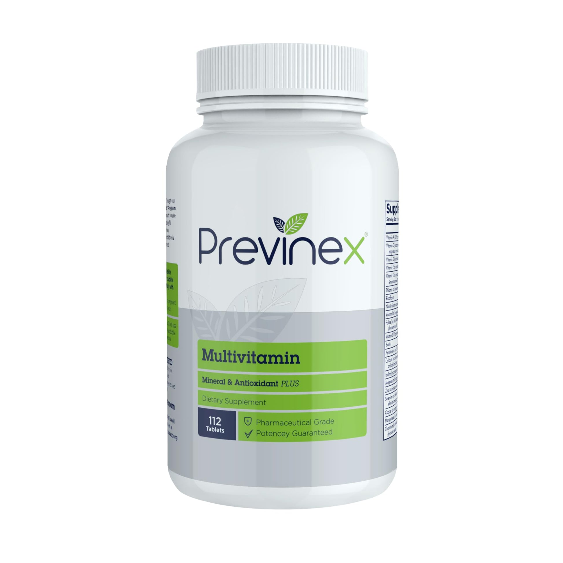 Previnex multivitamínico 112 tabletas, suplemento dietético