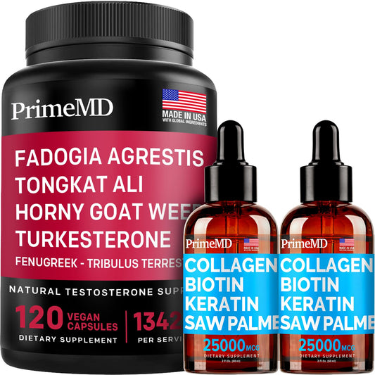 PrimeMD colágeno líquido biotina paquete 2 botellas