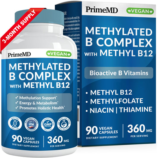 PrimeMD Complejo B Metilado botella 90 cápsulas