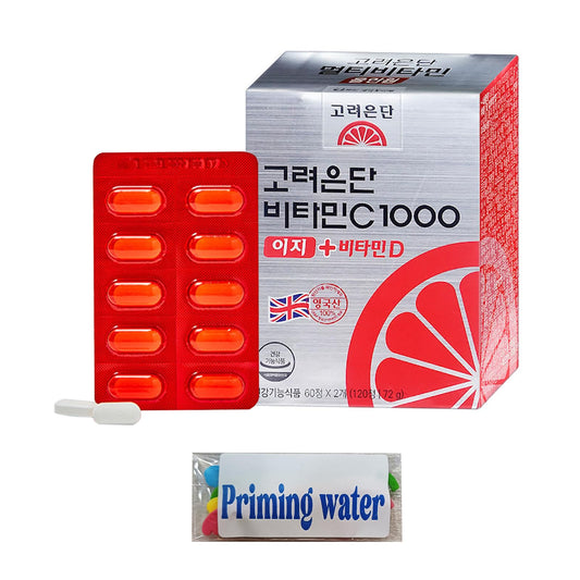 priming water suplemento vitamina c d 1000mg 120 tabletas