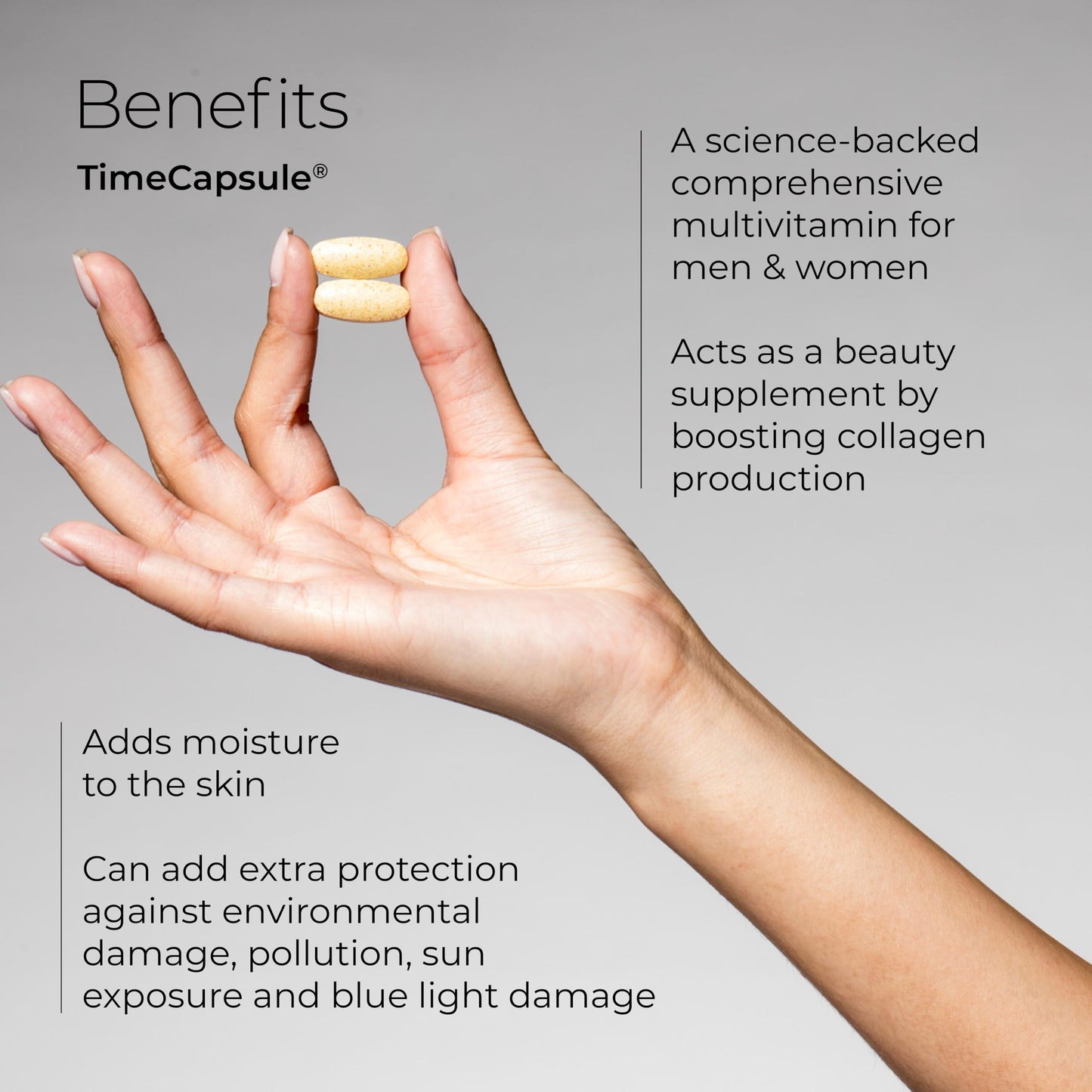 Principios activos de TimeCapsule mostrados