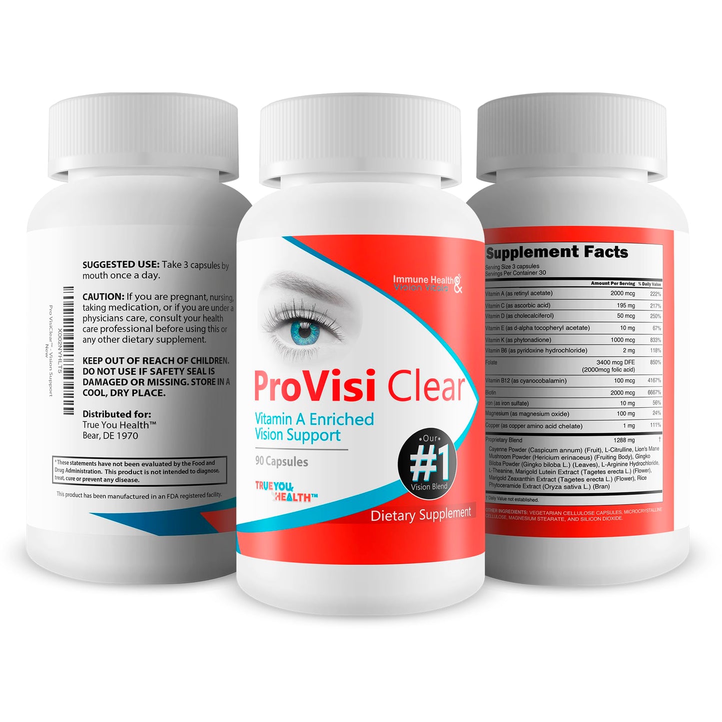 Pro VisiClear fórmula calidad hecha en EE.UU. visión saludable