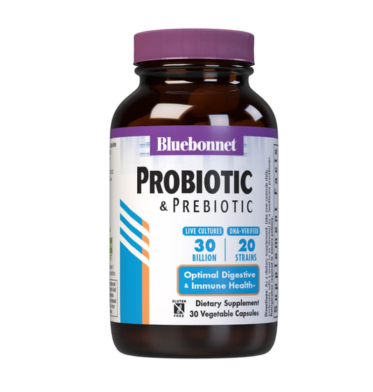 Probiótico y prebiótico Bluebonnet 30 cápsulas