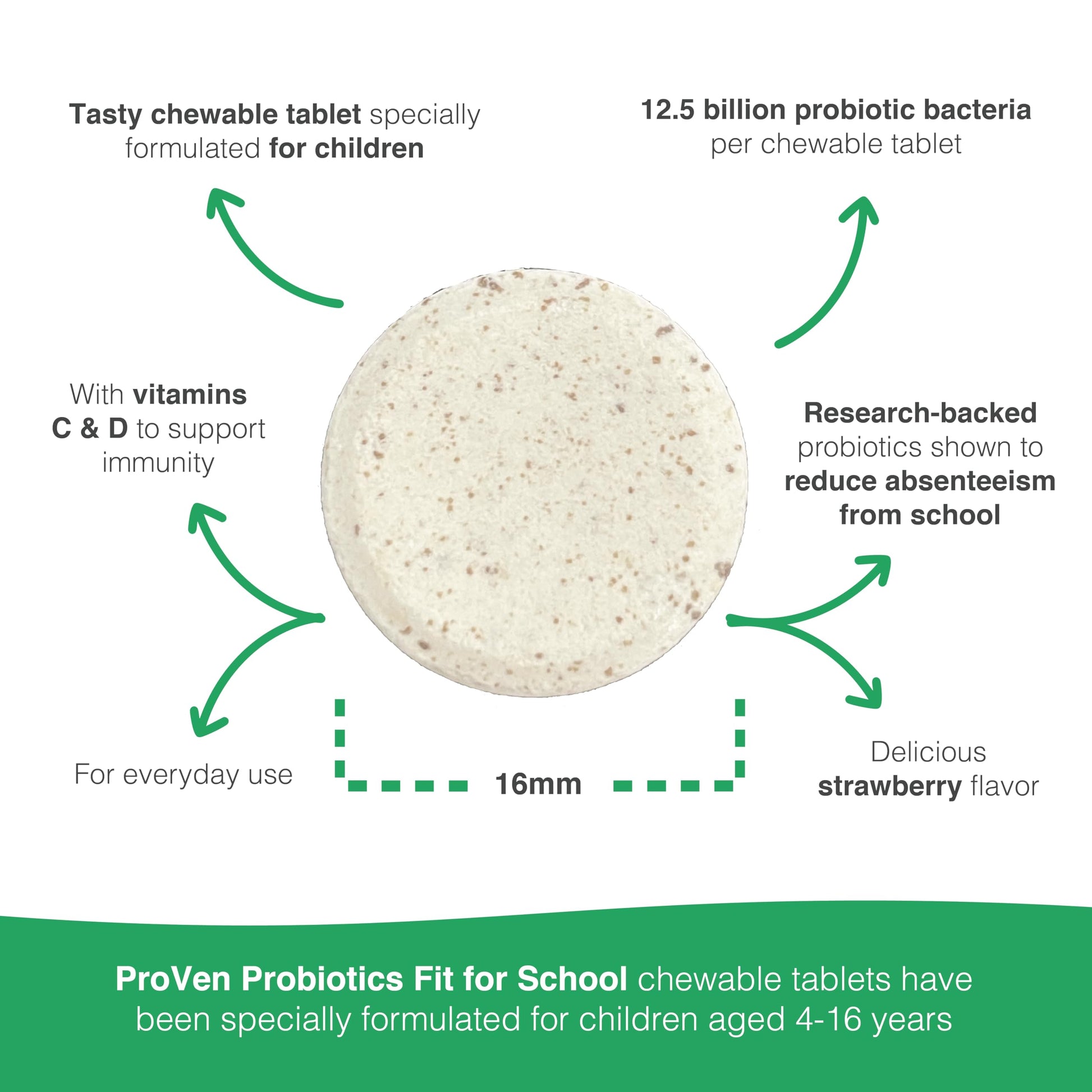 Probióticos para niños Pro-Ven con vitaminas C y D