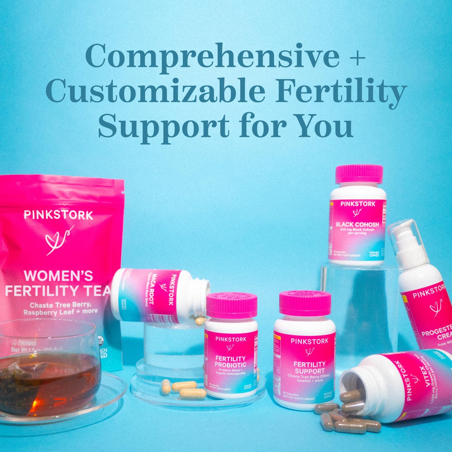 Probióticos Pink Stork beneficio salud reproductiva