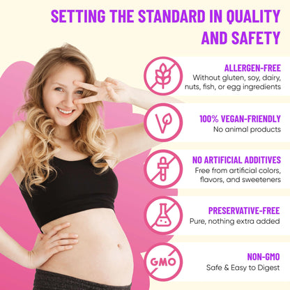 Probióticos y vitamina prenatal para salud intestinal