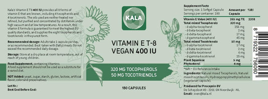 Frasco de Procapsin Vitamina E con todas las formas de tocoferoles y tocotrienoles