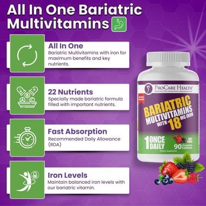 procare health multivitaminas masticables libre de gluten y gmo