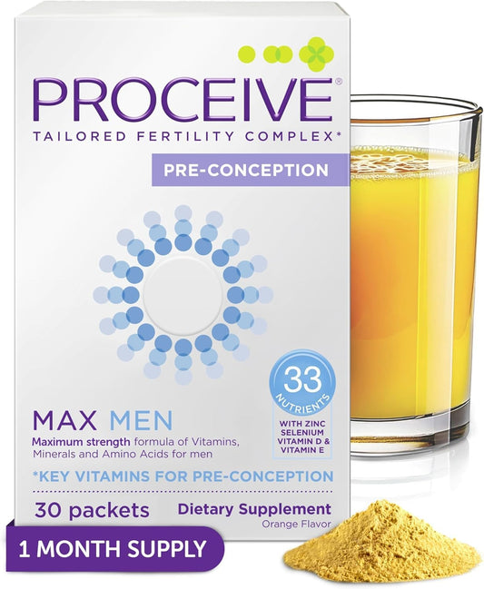 Paquete Proceive MAX Men suplemento fertilidad 30 sobres