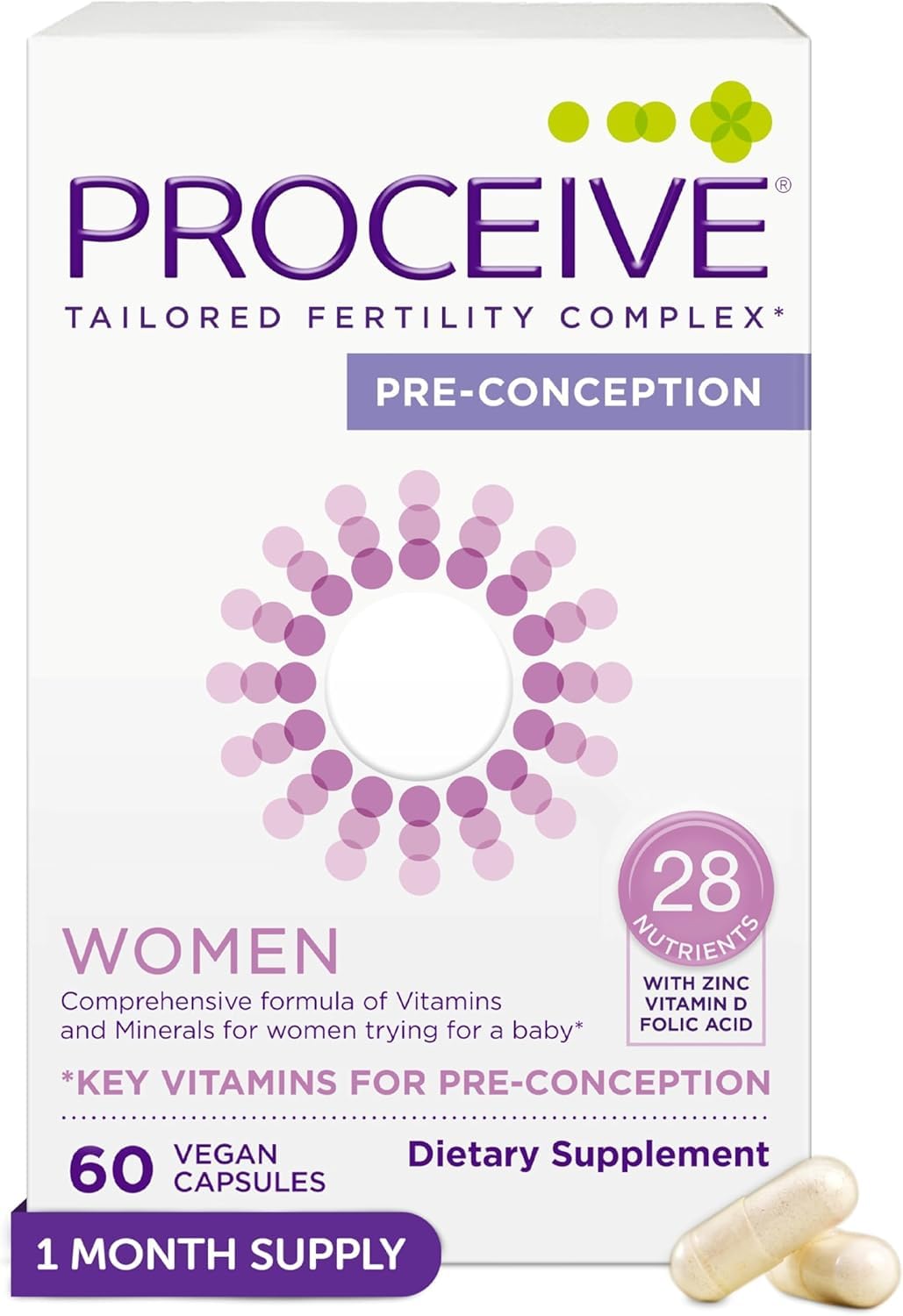 Proceive suplemento fertilidad para mujeres apoyo preconcepción