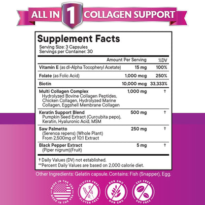 Producto colágeno NEW AGE para cabello y uñas