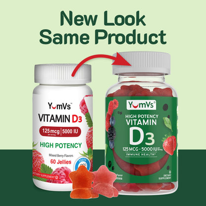 Producto gomitas Vitamina D3 YUM-V'S saludable para adultos