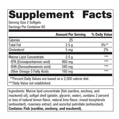 Producto Metagenics D3 5000 y EPA-DHA 720 para salud integral
