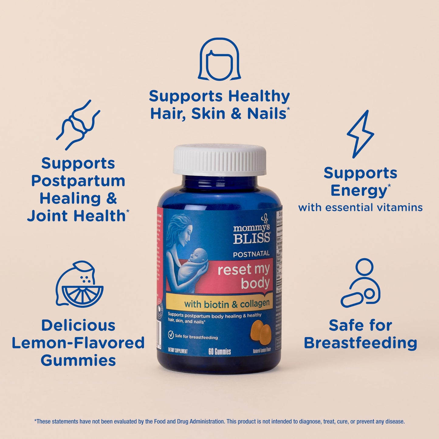 producto natural postnatal sin gluten ni alérgenos principales