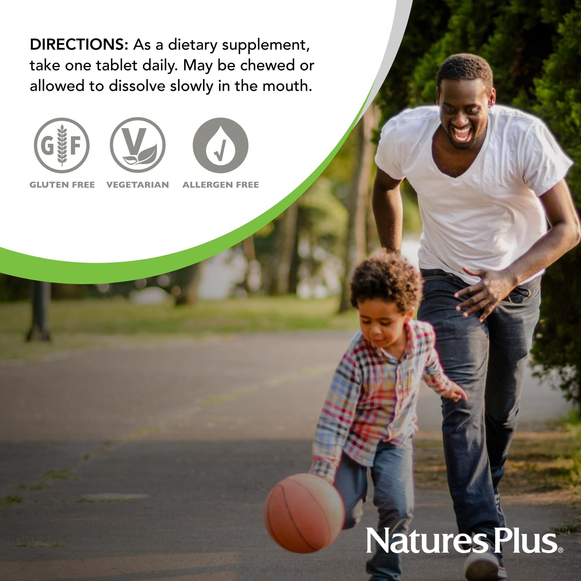 Producto natural vitamina E Natures Plus para bienestar general