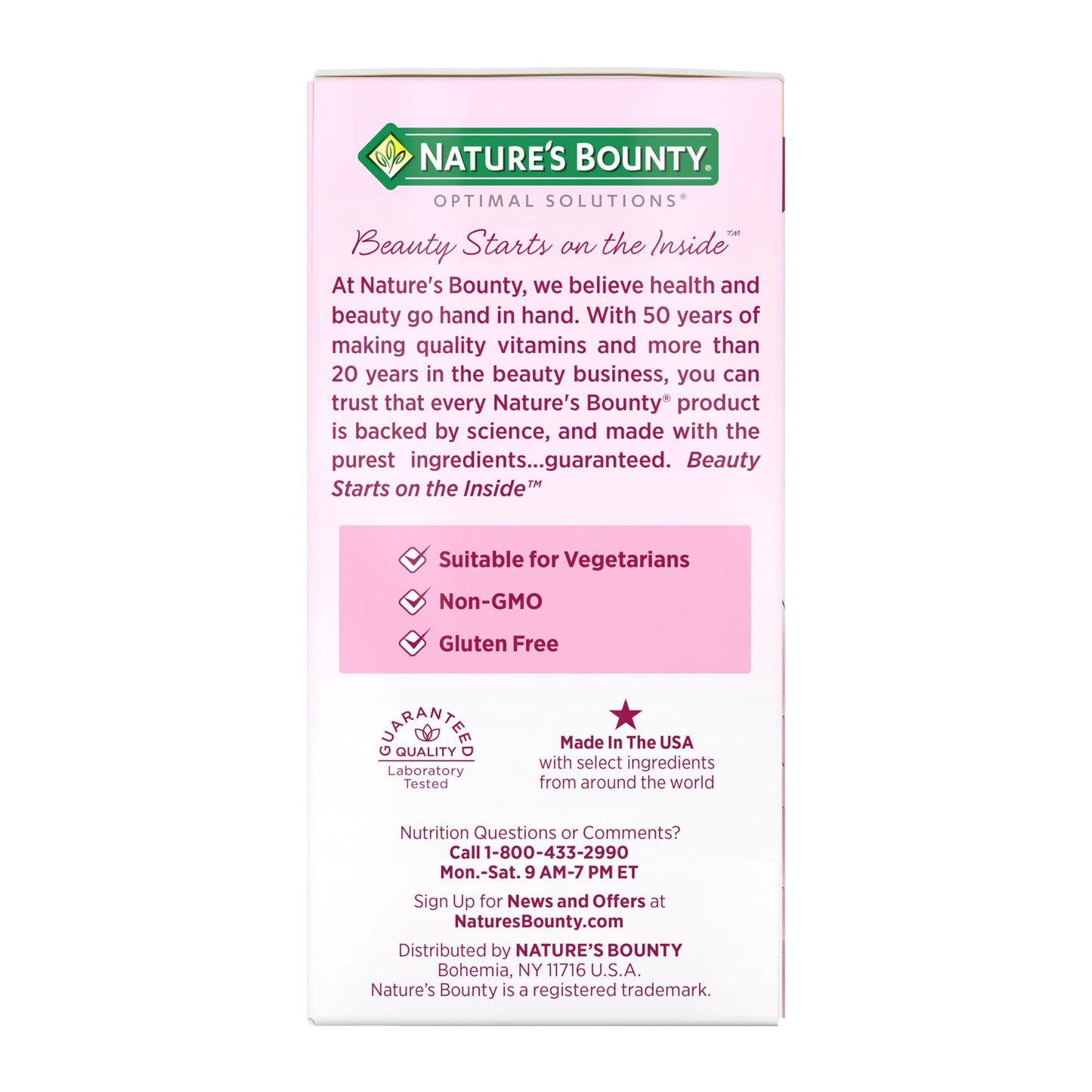 Producto Nature's Bounty suplemento para cabello grueso
