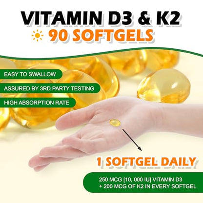 Producto NoMiLu con D3 y K2 para absorción óptima y salud ósea