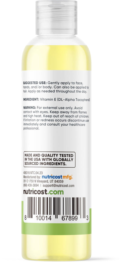 Producto Nutricost aceite vitamina E 230000 UI para salud