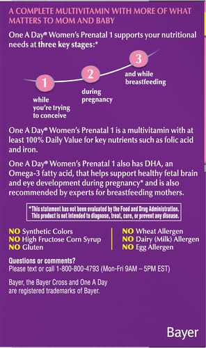 Producto One A Day Prenatal 1 en blíster para mujeres