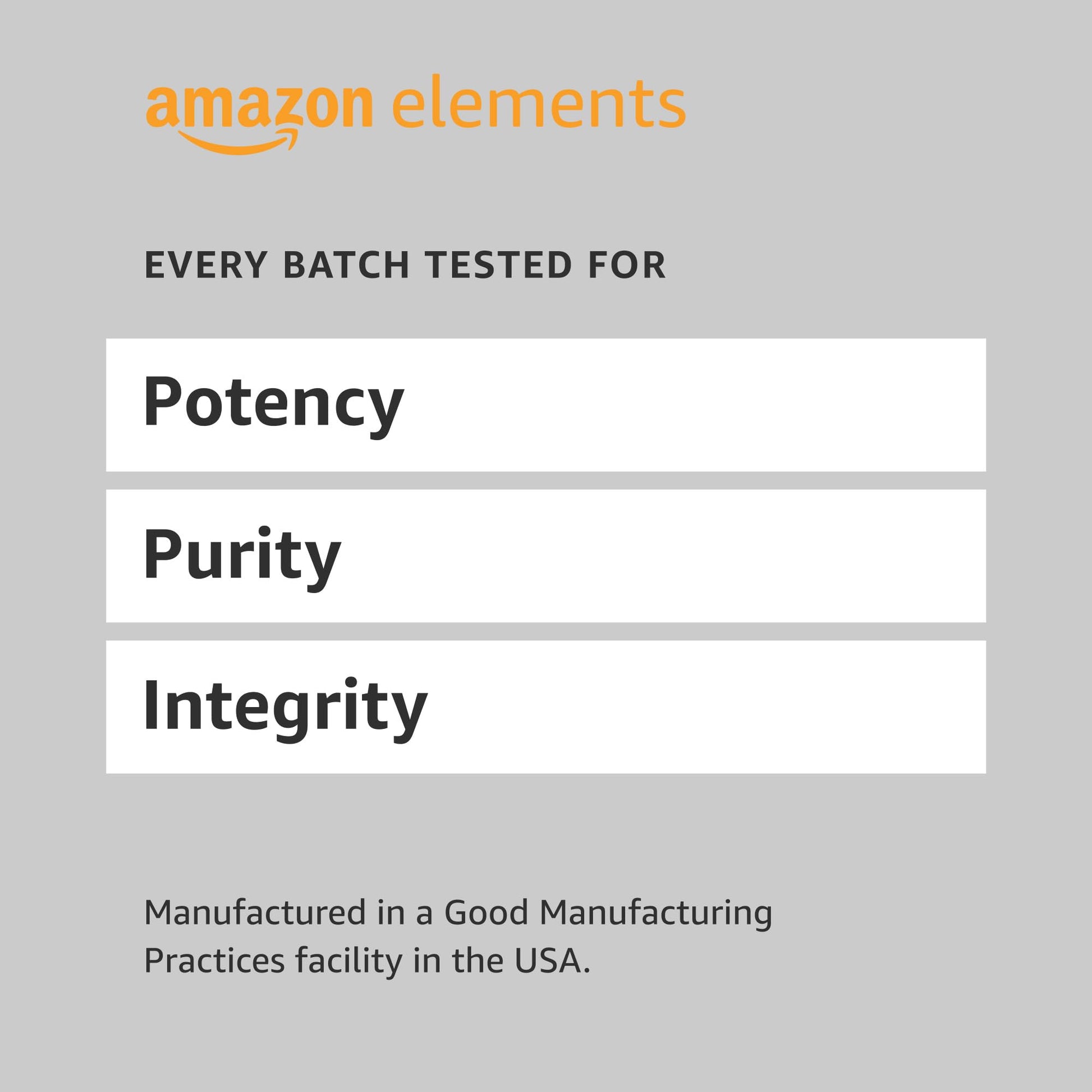 Productos de Amazon Elements multivitamínicos probados en cada lote