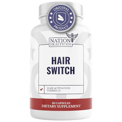 Productos NATION HEALTH MD Hair Switch y Vital Peak Liver Cleanse
