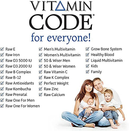 Variedades de productos Vitamin Code para toda la familia.